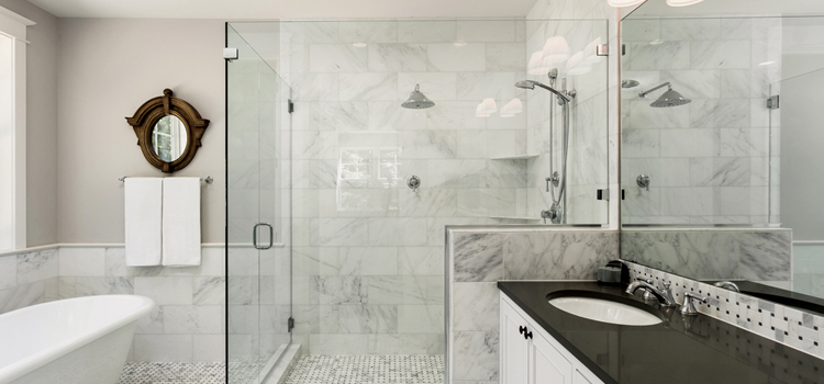 bathroom shower door installation in Palm Beach Gardens